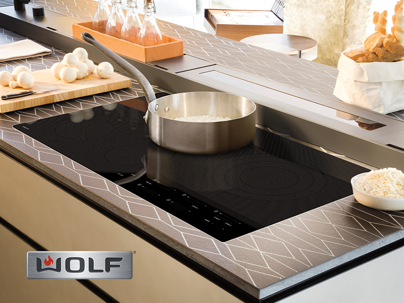 Wolf electric cooktop